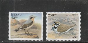 Iceland  Scott#  952-953  MNH  (2001 Birds)