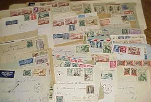 ALGERIA  103 FRONTS ONLY SMALL COVERS  AFTER 1939 MOSTLY TO USA  