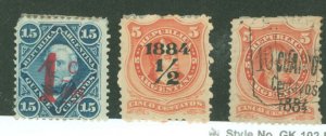 Argentina #48/49/51 Unused