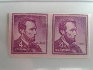 SCOTT # 1058A IMPERFERATED RARE GEM PAIR MINT NEVER HINGED STUNNING PIECE!