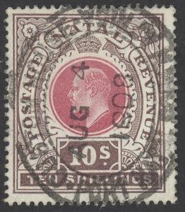 Natal Sc# 95 Used 1902-1903 10sh King Edward VII