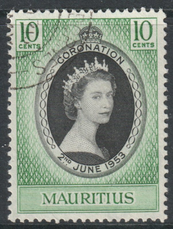 Mauritius Scott 250 - SG291, 1953 Coronation 10c used