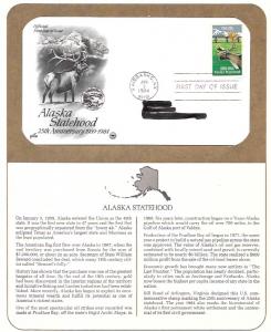 US 2066 FDC  Postal Commemorative Society. Alaska Statehood