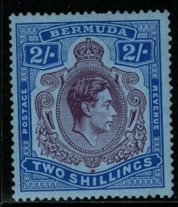 BERMUDA SG116 1938 2/= DEEP PURPLE & ULTRAMARINE/GREY-BLUE MTD MINT