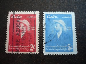 Stamps - Cuba - Scott#441-442  - Used Set of 2 Stamps