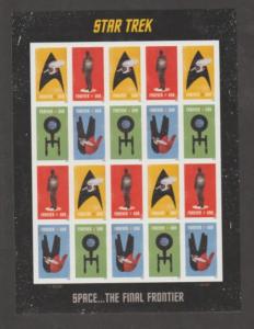 U.S. Scott #5132-5135 Star Trek Stamp - MR Plate Position - Mint NH Sheet