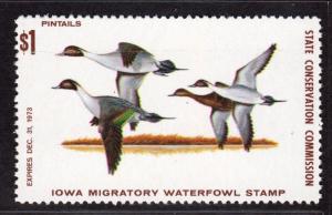 $US State Duck stamp Iowa Sc#2 M/NH/VF, Cv. $35