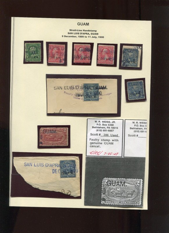 Guam Lot of Used Stamps with Better Cancels & More **SEE 8 PICS*** (Lot 1400 A)