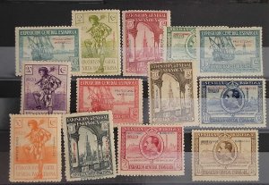 O) 1929 SPANISH MORROCO, PROTECTORADO MARRUECOS OVERPRINT, SANTA MARIA AND VIEW