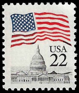 U.S. #2114 MNH; 22c US Flag over Capital (1985)