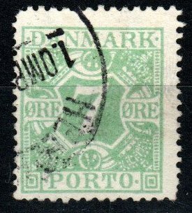 Denmark #J13 F-VF Used CV $24.00 (X9649)