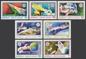 Mongolia C69-C75,C76,MNH.Mi 924-930,Bl.39. Apollo-Soyuz space test project,1975.