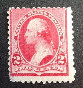StampGeek US SCOTT #220 MINT FINE LIGHT HINGE  CORNER DAMAGE