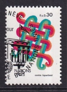 United Nations  Geneva  #105 cancelled 1982 anti apartheid 30c