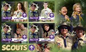 Stamps. Scouts 2023 year 1+1 sheets perforated  NEW