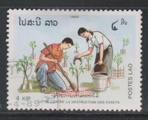 Laos 942 Planting Saplings 1989