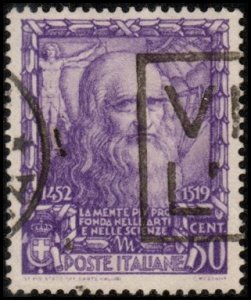 Italy 404 - Used - 50c Leonardo da Vinci (1938) (cv $0.80)