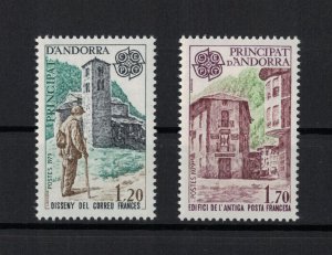 FRENCH ANDORRA 1979 - EUROPA stamps,  post & telecom. /complete set MNH