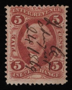 #R27c 5c Inland Exchange, Used [3] **ANY 5=FREE SHIPPING**