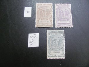 ITALY 1923 HINGED SC B17-19 SET  VF $97 (190)