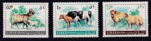 Lebanon 1968 Farm Animals Complete (6)  VF/NH(**)