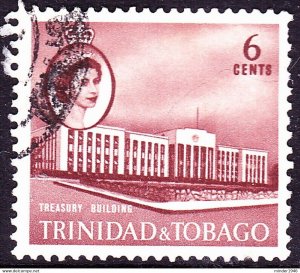 TRINIDAD & TOBAGO 1960 QEII 6c Red-Brown SG287 FU
