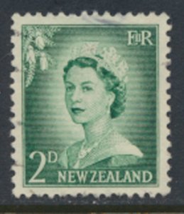 New Zealand  SC# 308  SG 747  Used   QE II Definitive 1956  see details & Scans