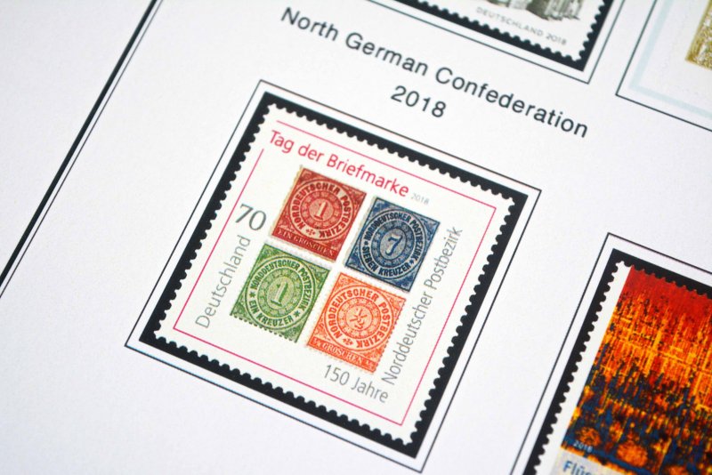 COLOR PRINTED GERMANY 2011-2020 STAMP ALBUM PAGES (89 illustrated pages)