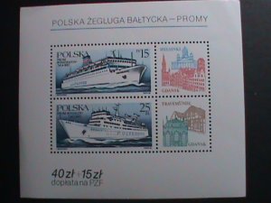 POLAND 1986 2732a FERRY BOATS  S/S MNH VERY FINE WE SHIP TO WORLD WIDE