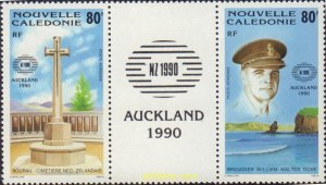 157146 MNH NUEVA CALEDONIA 1990 NUEVA ZELANDA 90. EXPOSICION FILATELICA