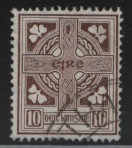 Ireland 1940-42 used Sc 116 10p Celtic Cross