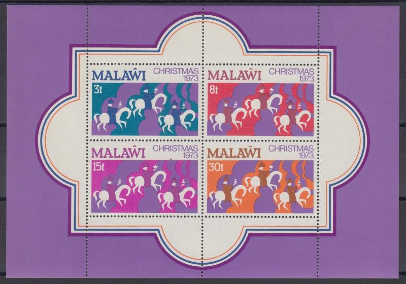 XG-AD470 MALAWI - Christmas, 1973 The Three Kings MNH Sheet