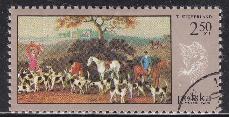 Poland 1632 Hinged 1968 Fox Hunt