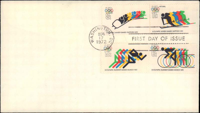 United States, District of Columbia, First Day Cover, Olympics