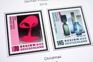 COLOR PRINTED GERMANY 2011-2020 STAMP ALBUM PAGES (89 illustrated pages)