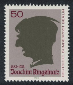 Berlin Birth Centenary of Joachim Ringelnatz poet and painter 1983 MNH SG#B663