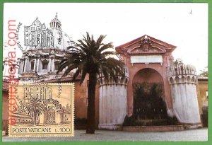 14715 - VATICAN - Set of 4 MAXIMUM CARD - 1976 - Architecture-