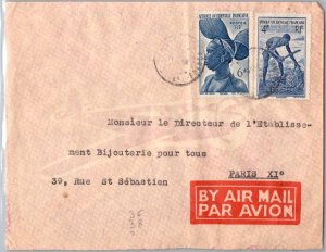 French West Africa 4f Dahomey Worker and 6F Fula Woman, French Guinea c1948 A...