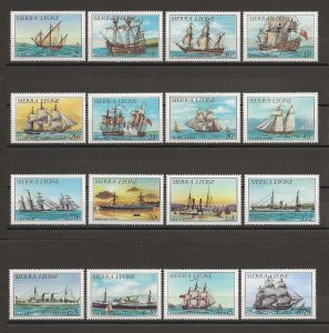 SIERRA LEONE 1984/85 SG 820a/33da MNH Cat £48