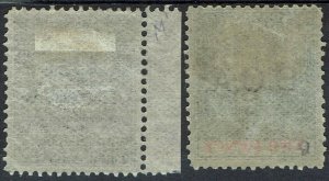 BRITISH CENTRAL AFRICA NYASALAND 1891 ARMS OVERPRINTED 1D AND 2D