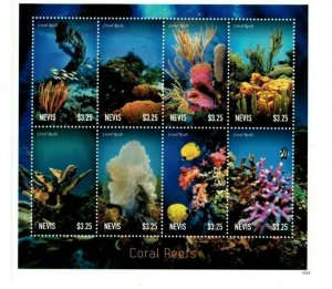 Nevis - 2014 - Coral Reefs - Sheet of Eight stamps - MNH