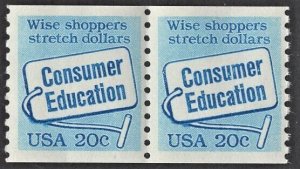 US 2005 MNH VF 20 Cent Consumers Education Pair