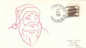 United States California Santa Claus Rur. Sta. Carpinteria 93013 1968 4-bar  ...