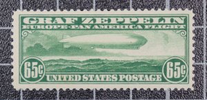 Scott C13 - 65 Cents Graf Zeppelin - OG MH - Nice Stamp - SCV - $180.00