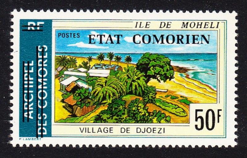 Comoro Is. Overprint 'Etat Comorien' on 50 Fr SC#146 MI#198