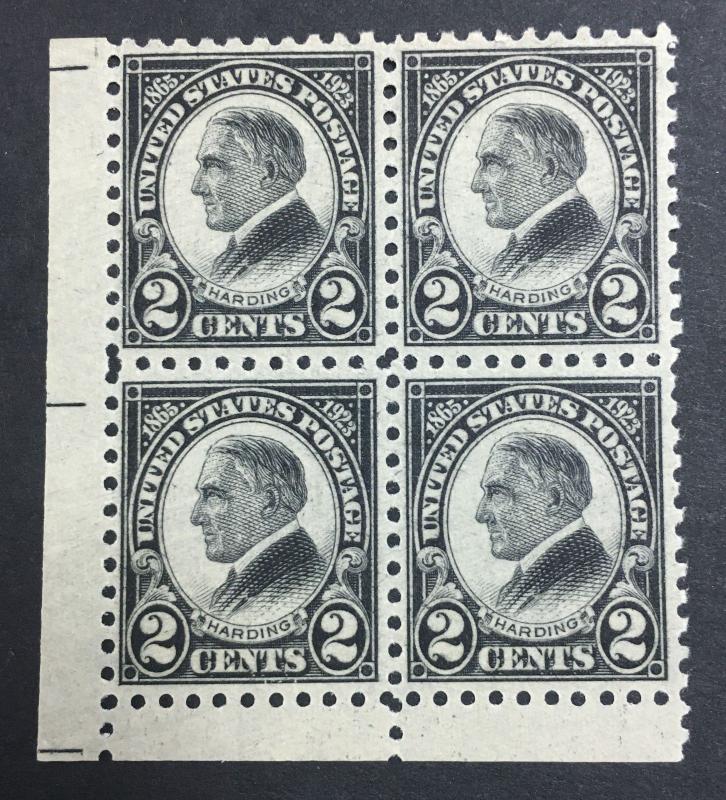 MOMEN: US STAMPS #612 MINT OG NH BLOCK 