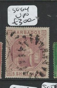 BARBADOS (P2807B) BRITTANIA 5/- SG64  VFU