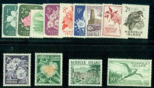 NORFOLK ISLAND #29-41 Complete set, og, NH, VF, Scott $53.85