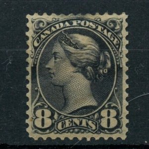 #44 VF Centered, MH, small gum area/thin? back, Cat$350  Small Queen Canada used 