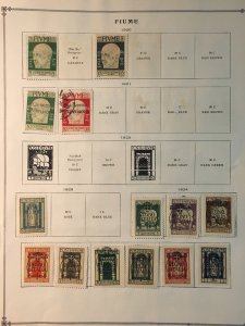 Collection of Fiume stamps